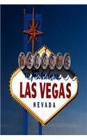 Travel Journal Vegas Sign Dusk: (Notebook, Diary, Blank Book)