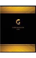 Farm Manager Log (Logbook, Journal - 125 pages, 8.5 x 11 inches): Farm Manager Logbook (Black Cover, X-Large)