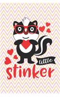 Little Stinker Lovely Skunk - Cute Funny Valentine Gift Notebook