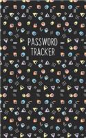 Password Tracker: Username and Internet Password Keeper: Retro Pattern