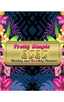 pretty simple 2020 weekly and monthly planner