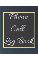 Phone Call Log Book
