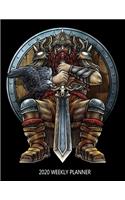 2020 Weekly Planner: Viking On Throne Calendar January - December 2020