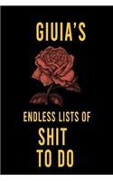 Giuia's Endless Lists of Shit to do