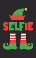 sELFie Notebook - Funny Christmas Elf Journal - Selfie Diary