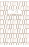 2020 Daily Diary: A5 Day on a Page to View Full DO1P Planner Lined Writing Journal - Neutral Stripes Pattern