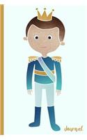 Prince in Blue Journal: Fairytale For Boys - 6 X 9 - Kids, Students, Teachers, Diary, Write, Doodle, Notes, Sketch Pad, Notebook