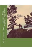 Book of Wise Sayings: Large Print