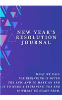 New Years Resolution Journal: Achieve Your Goals 2019 New Years Resolution Planner & Notebook for Self Improvement and Goal Setting