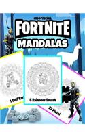Fortnite Mandalas: Coloring Book for Kids and Adults: Mandala Designs for Relaxation, Mediation and Happiness