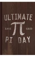 Ultimate Pi Day Vintage Journal Notebook: Blank Lined Ruled for Writing 6x9 110 Pages