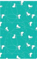 Journal Notebook Ice Skates in Snow Winter Pattern - Green: Blank Journal To Write In, Unlined For Journaling, Writing, Planning and Doodling, For Women, Men, Kids, 160 Pages, Easy To Carry Size(96 Journal Notebook Plain 2)