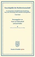 Encyklopadie Der Rechtswissenschaft: In Systematischer Bearbeitung. Erster Band