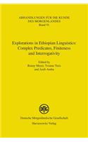 Explorations in Ethiopian Linguistics