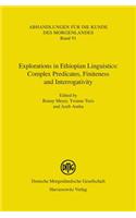 Explorations in Ethiopian Linguistics