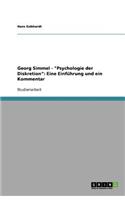 Georg Simmel - Psychologie der Diskretion