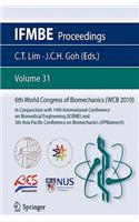 6th World Congress of Biomechanics (WCB 2010), 1 - 6 August 2010, Singapore