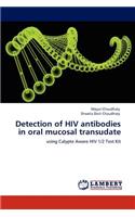 Detection of HIV antibodies in oral mucosal transudate
