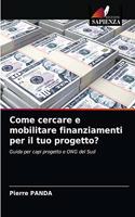Come cercare e mobilitare finanziamenti per il tuo progetto?