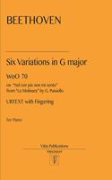 Beethoven Six Variations in G major