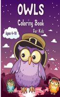 Owls Coloring Book for Kids: Cute Owl Designs to Color for Girls, Boys, and Kids Ages 4-10