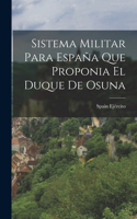 Sistema Militar para España que Proponia el Duque de Osuna