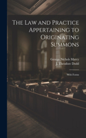 Law and Practice Appertaining to Originating Summons