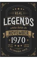 Real Legends were born in November 1970