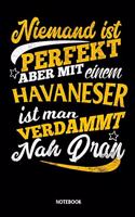Niemand ist perfekt aber mit einem Havaneser ist man verdammt nah dran Notebook