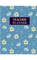 Teacher Planner: Lesson Planner for Teachers - June 2019 - July 2020 - Red Yellow Roses Vintage Floral Cover