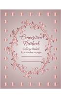 Composition Notebook College Ruled 8.5 x 11 in 110 Pages