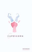 Capricorn Notebook: 6x9 inch Lined Journal - Zodiac Starsign - The Goat(4 Starsign Journals)
