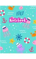 Notebook: Cute Blank Lined Journal Large 8.5 x 11 Matte Cover Design with Ruled White Paper Interior (Perfect for School Notes, Girls and Boys Diary, Kids Wri