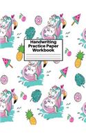 Handwriting Practice Paper Workbook