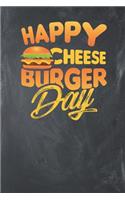 Happy Cheeseburger Day: Lined Journal Lined Notebook 6x9 110 Pages Ruled