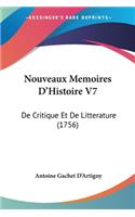 Nouveaux Memoires D'Histoire V7