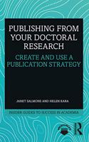 Publishing from Your Doctoral Research