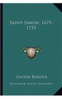 Saint-Simon, 1675-1755