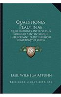 Quaestiones Plautinae
