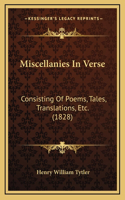 Miscellanies in Verse