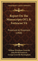 Report On The Manuscripts Of J. B. Fortescue V6