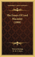 Essays Of Lord Macaulay (1908)