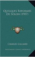 Quelques Reformes de Solon (1907)
