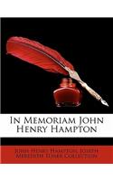 In Memoriam John Henry Hampton