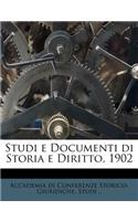 Studi E Documenti Di Storia E Diritto, 1902