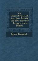 Von Gespenstergeschichten, Ihrer Technik Und Ihrir Literatur