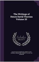 The Writings of Henry David Thoreau Volume 20