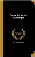 Carnet d'un auteur dramatique