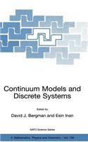 Continuum Models and Discrete Systems