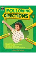 Following Directions Grd 4